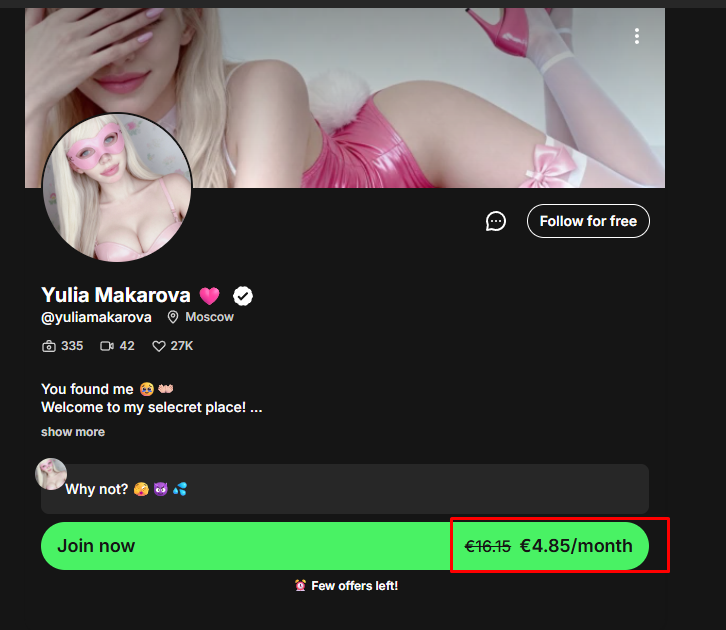 yulia makarova fanvue